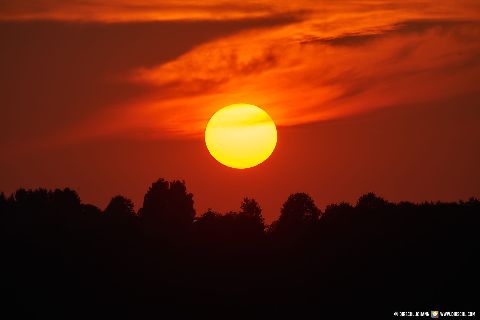 Gemeinde Marktl Landkreis Altötting Sonnenuntergang an der Aussicht (Dirschl Johann) Deutschland AÖ